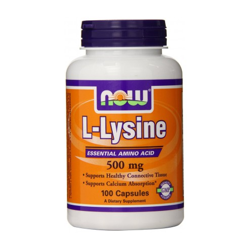 NOW FOODS - L-lysine 500mg - 100 caps