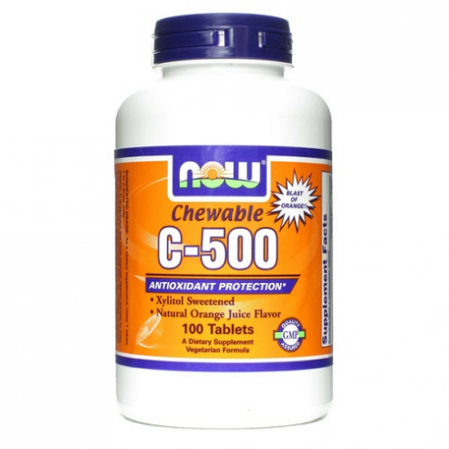 NOW FOODS - C-500 Chewable - 100 tavolette masticabili