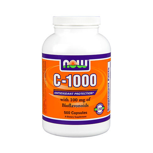 NOW FOODS - Vitamin C-1000 - 500 caps 