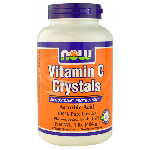 NOW FOODS - Vitamin C Crystals - Ascorbic Acid pure Powder  -  455 g
