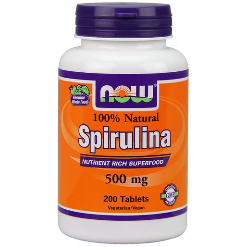 NOW FOODS -  Spirulina 500mg - 200 cpr