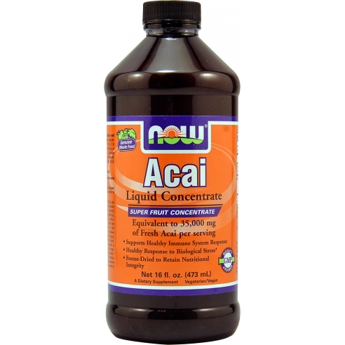 NOW FOODS - Acai Liquid Concentrate Super Fruit Antioxidant - 473 ml