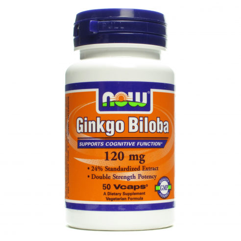 NOW FOODS - Ginkgo Biloba 120mg - 50 caps