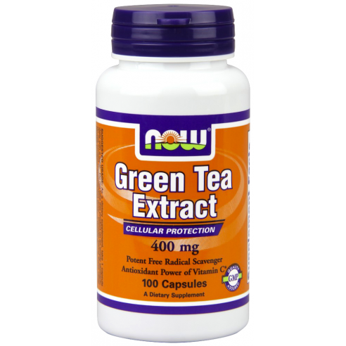 NOW FOODS - Green Tea Extract 400mg+60mg Vit.C - 100 caps